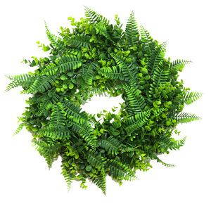 Simulated Plant Flower Wreath Round Plastic Durable <b>Wall</b> Decoration For Living Room Bedroom Interior <b>Decor</b> - Product Image 3