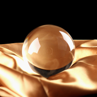Verre personnalisé 60mm boule de cristal vierge avec support boîte-cadeau sculpté gravure mode décor à la maison bricolage fée Animal thème
