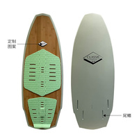 Prix usine 4.2 "Bambou Wakeboard En Fiber De Carbone Wakeboard Planche De Surf Vague Planche De Surf Exercice Planche De Surf