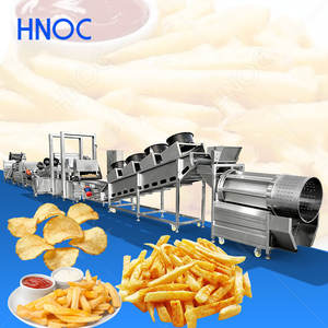 Ligne de production industrielle de <span class=keywords><strong>frites</strong></span> HNOC, petite échelle, machine à fabriquer des chips de pommes de terre surgelées - Product Image 1