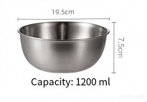 ชามสแตนเลสดีไซน์เรียบง่ายภาชนะใส่อาหารแบบใช้ซ้ำได้ - Product Image 5