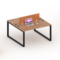 Guangzhou BERSON meubles nouveau design métal table cadre jambes face à face deux sièges cadre