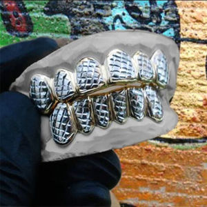 Hip hop <span class=keywords><strong>grillz</strong></span> moissanite diamant dents décoration 925 argent pour dents <span class=keywords><strong>grillz</strong></span> personnalisé - Product Image 3