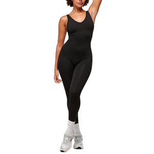 Mono de Yoga para Mujer, Absorbente de Sudor, Color Liso, Talla Grande, para Deportes en Interiores y Exteriores, Conjuntos de Yoga para Mujer - Product Image 6