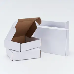 लक्जरी रंगीन बॉक्स उपहार मुद्रण नालीदार कार्डबोर्ड बॉक्स सफेद रंग लक्जरी कस्टम बॉक्स