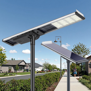 LECUSO Manufacture Solar Street <b>Lights</b> 30W 60W 90W 120W 150W Control Waterproof Powered <b>Led</b> Solar Street <b>Light</b> - Product Image 1