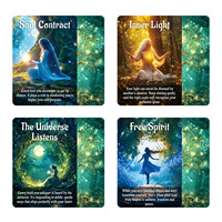 50 cartes de jeu de tarot avec design Dieu de la Forêt pour divertissement interactif en soirée, en papier, emballage en boîte couleur