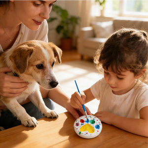 Air Dry Clay Pet <b>Paw</b> <b>Print</b> <b>Kit</b> Safe Non-Toxic Baby Handprint Footprint Keepsake DIY Memory Set - Product Image 6