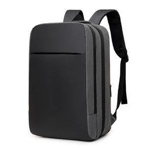 Custom Printed Fashion High Capacity Man Leather Design Computer Mochilas Travel <b>Laptop</b> Bag <b>Backpack</b> with Usb Hidden Compartment - Product Image 1