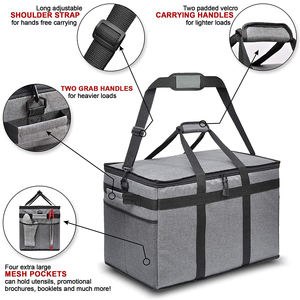 Custom Large Capacity Camping Beach Picnic <b>Bags</b> Tote Shoulder <b>Thermal</b> Insulated Restaurants <b>Delivery</b> <b>Bags</b> for Food - Product Image 3