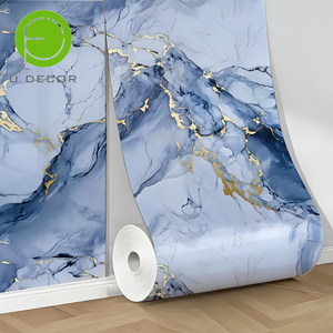 UDK Selbstklebende Marmorfolie für Innenwände 120cm X 300cm Glänzende PET-Aluminium-Rückseite - Product Image 2