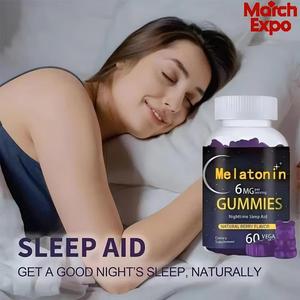 <span class=keywords><strong>Caramelle</strong></span> Gommose Senza Zucchero Certificato Halal, 60 Pezzi, Senza Melatonina, Aiuto Naturale per il Sonno per Adulti, con Magnesio Glicinato e Vitamine - Product Image 2