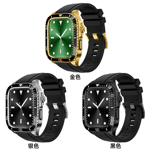 Reloj Inteligente de Lujo con Caja de Acero Inoxidable y Correa de TPU para Series 8/7/6/<span class=keywords><strong>SE2</strong></span>/SE/5/4 de 44 mm y 45 mm para Actividades al Aire Libre y Fitness Masculino - Product Image 6