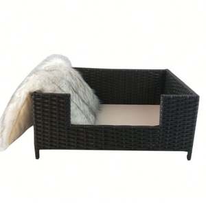 Wholesale Luxury Rattan <b>Dog</b> <b>Bed</b> Handwoven Wicker House for Natural Pet - Product Image 5