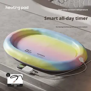 Tapis chauffant et rafraîchissant à température constante pour animaux de compagnie, résistant aux morsures, imperméable, durable, double usage, coussin de couchage pour chien et chat, hiver, petits animaux - Product Image 5