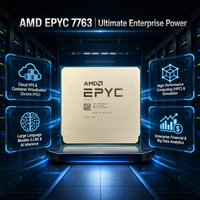 AMD EPYC 7763 Server CPU 64 Core 128 Thread 2.45GHz 3.5GHz 256MB L3 Cache Socket SP3 280W Processor for Data Center