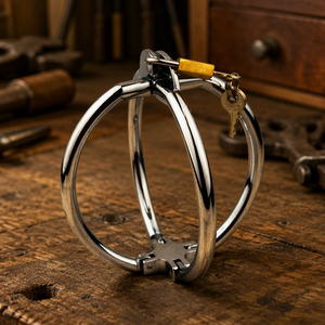 Manette in Acciaio Inossidabile per BDSM con Lucchetto, Giocattoli Sessuali Fetish per Donne e Uomini - Product Image 1