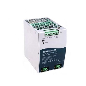 Shenzhen Qihuawei DDRH240 Convertidores CC/CC aislados-Montaje en riel DIN 240W 250-1500Vdc 24V 10A DDRH-240-24 para energía - Product Image 1
