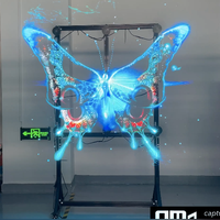 Produits tendance 45/65/85/120/150/200CM Afficheur holographique 3D Projecteur holographique Afficheur publicitaire holographique Ventilateur LED Hologramme Ventilateur 3D
