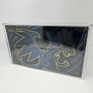 TCG 메가 팬텀 리자몽 X EX 울트라 프리미엄 컬렉션용 맞춤형 자외선 차단 투명 아크릴 케이스 (강력한 자석 뚜껑 포함) - Product Image 2