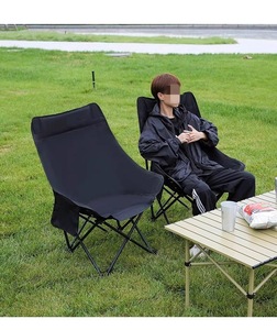 للبيع بالجملة للتخييم في الهواء الطلق قابل للطي محمول للتنقل والتنزهي من الحديد عالي الظهر لصيد السمك من مصنع Backpacking - Product Image 2