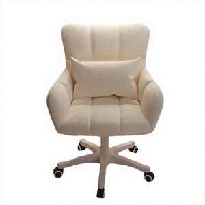 Fauteuil pivotant moderne en métal confortable et inclinable avec hauteur réglable pour la maison, le bureau, le salon et la chambre à coucher - Product Image 2