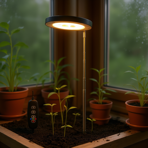 Lampe de culture LED à spectre complet CJ-CJYL2526397 15W, corps en aluminium, puce COB, intensité réglable, pour la croissance des plantes et le démarrage des semis - Product Image 2