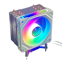 Ventilateur de refroidissement CPU avec 6 caloducs pour Intel 1200/115X/1700 2011 AM3/AM4, dissipateur thermique en cuivre, ventilateur 12V
