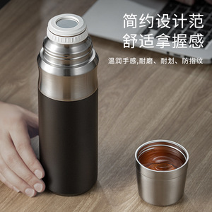 Stainless Steel <b>Insulated</b> <b>Mug</b> 316 Full Steel Vacuum Cup Business Gift Hand Grip Design - Product Image 5