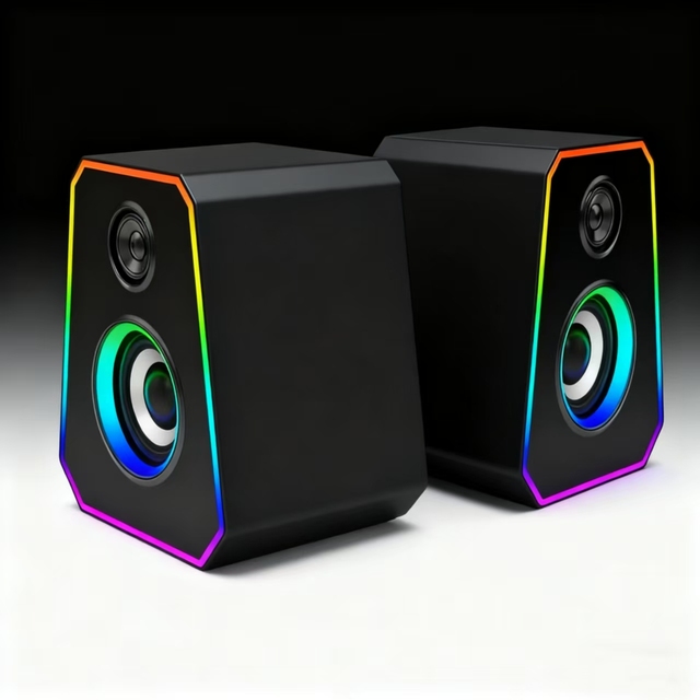 2026 New Wired 2.0 Channel Metal/Plastic Computer USB Speakers for Desktop and Laptop-Wholesale Mini Desktop Audio Systems
