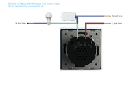 Adaptateur d'éclairage LED anti-scintillement LIVOLO avec module de stabilisation de charge à condensateur pour interrupteur tactile intelligent à fil unique