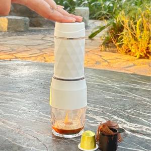 <span class=keywords><strong>Cafetera</strong></span> Portátil Manual 3 en 1 con Pistón para Café Molido, Cápsulas DG y Nes, Uso en Exteriores, Camping y Viajes - Product Image 2