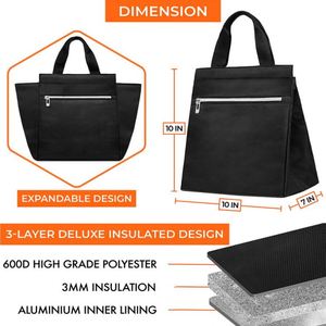 Simple Design Custom logo Wholesale Bag Lunch Box Insulated Lunch Box Bag Thermal Mens Work Picnic Cooler Bags - Product Image 3