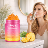 Complément vitaminique pour soutenir la flore vaginale, maintient l'équilibre du pH, probiotique pour femmes, bonbons gélifiés, 60 unités par flacon pour la santé vaginale