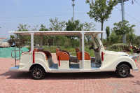 Prix bas 11-14 sièges 7.5KW moteur électrique bus touristique Bus à deux étages pour parc touristique