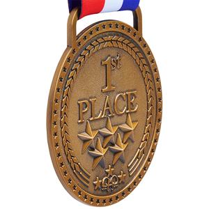 Artisanat métallique, logo métallique personnalisé, médailles de compétition en or et en argent, médailles de sport en alliage de laiton - Product Image 2