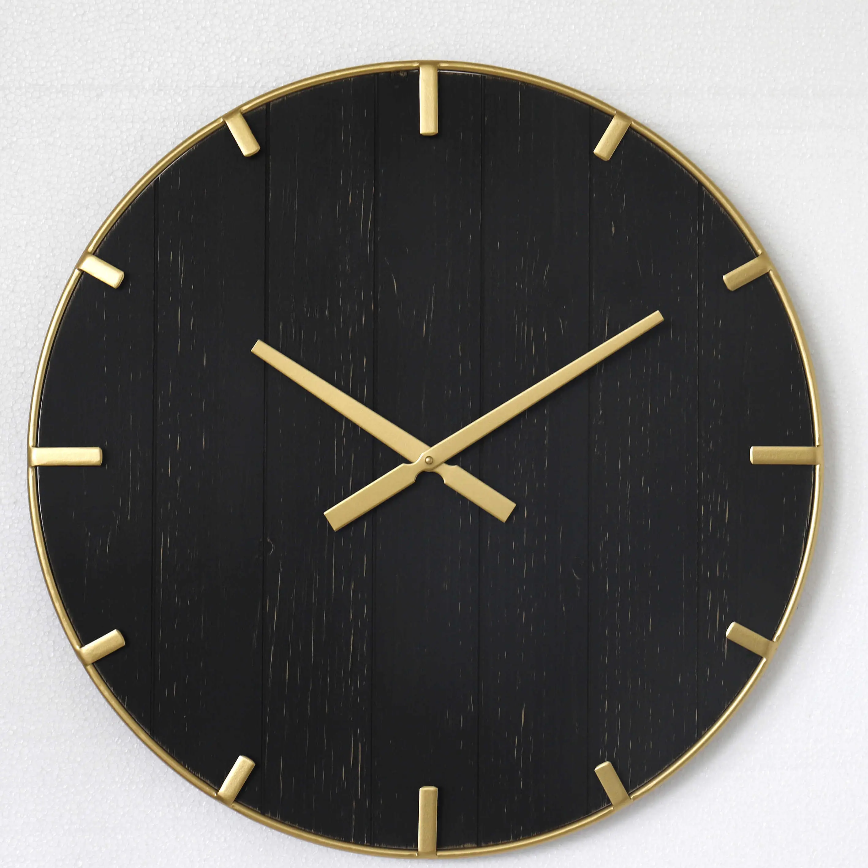 लकड़ी की दीवार घड़ी जहाज के लिए तैयार त्वरित अग्रणी समय सुपरमार्केट के लिए अनुकूलित घड़ी दीवार गृह सजावट