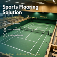 Peinture pour sols de terrain multisports écologiques en acrylique, matériau pour surface de tennis/pickleball/basket-ball, durable et antidérapant