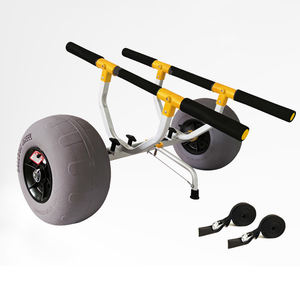 <span class=keywords><strong>Chariot</strong></span> de <span class=keywords><strong>kayak</strong></span> pliable en aluminium robuste avec roues à ballons de 12 pouces pour la plage et la boue - Product Image 2