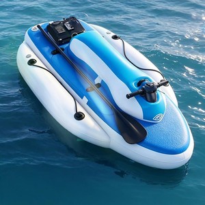 <span class=keywords><strong>Moto</strong></span> Acuática Eléctrica Inflable, Scooter Acuático Motorizado Portátil, Juguete Acuático <span class=keywords><strong>de</strong></span> Alta Velocidad para Playa y Lago - Product Image 3