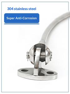 Câble en acier inoxydable 304 pour <span class=keywords><strong>corde</strong></span> <span class=keywords><strong>à</strong></span> <span class=keywords><strong>linge</strong></span>, <span class=keywords><strong>tendeur</strong></span> de sécurité, crochet de serrage, boucle de serrage, câble de pression, balcon d'appartement moderne - Product Image 5