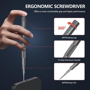 Ensemble de tournevis magnétiques de précision premium 30-en-1, kit de réparation professionnel miniature pour l'électronique, l'<span class=keywords><strong>ordinateur</strong></span>, l'<span class=keywords><strong>ordinateur</strong></span> portable - Product Image 4