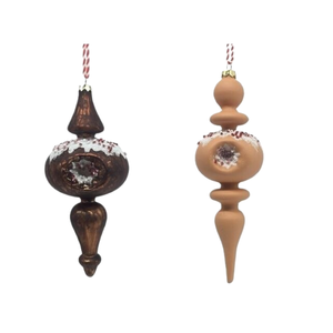 Décorations de Noël : Ornements en verre pointus en forme de <span class=keywords><strong>gourde</strong></span>, étoile de sommet d'arbre de Noël - Product Image 2