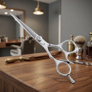 Tijeras de Peluquería Profesionales de Acero Inoxidable con Punta Afilada para Diestros, Tijeras para Cabello con Mango Corto - Product Image 3
