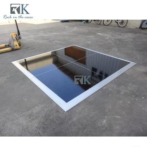 Pista de baile clásica negra con plataforma de madera contrachapada para fiestas o reuniones - Product Image 2