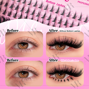 US-Lagerbestand: Full Frame <span class=keywords><strong>Xtreme</strong></span> Cluster <span class=keywords><strong>Lashes</strong></span> Ultra Volume 200D 7-25mm D Curl 233-teiliges Wimpern-Cluster-Kit mit Unterwimpern - Product Image 5