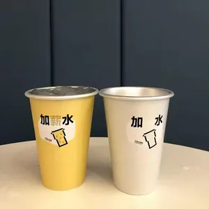 Verre de boisson personnalisé en métal épais de haute qualité, tasse de Pong froide recyclée, tasse de bière en aluminium de couleur changeante