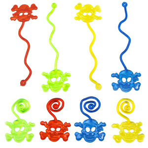 Main collante extensible en TPR souple, motif crâne et visage de fantôme, pour Halloween – Jouet de farce très populaire - Product Image 3