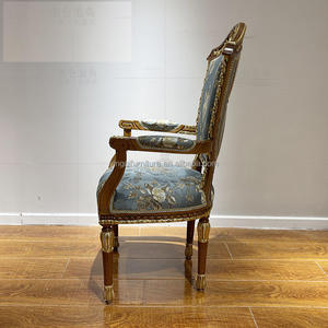 Ghế Bành Kiểu Pháp Sang Trọng Ghế Bành Kiểu Châu Âu Cổ Điển Kiểu Ý Chạm Khắc Hai Mặt Bằng Gỗ Nguyên Khối Nội Thất Toàn Bộ Ngôi Nhà Ghế Khách Sạn - Product Image 3