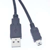 Mini câble de chargeur USB personnalisé Mini-B universel USB Cordon de transfert de données pour appareil photo numérique Câble de chargeur d'alimentation USB 5 broches